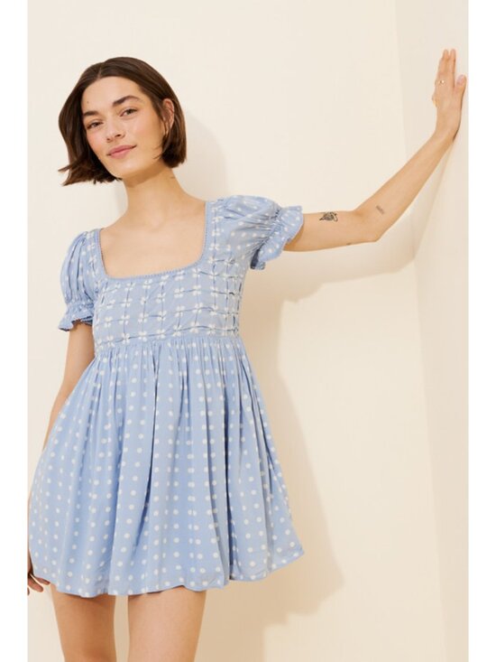 Free People Dresses & Skirts - Free People Daisy Dots Mini Dress in Blue